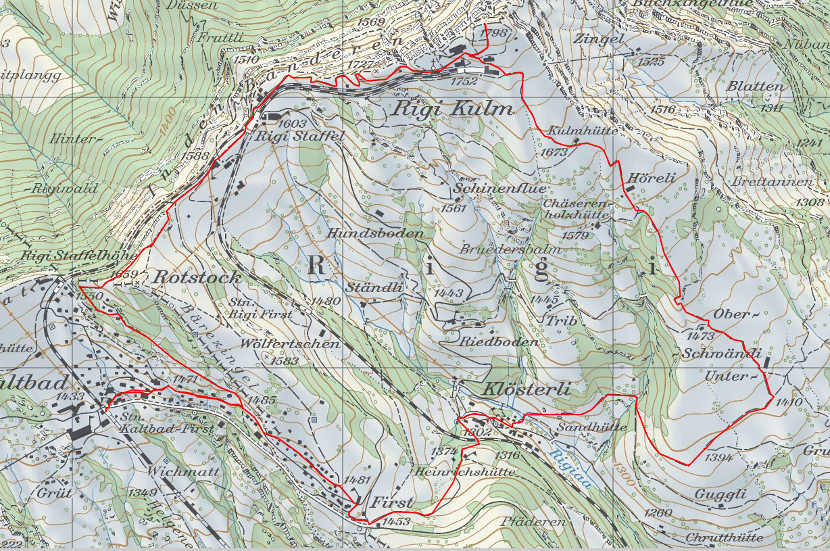 Landkarte Kaltbad Blatten